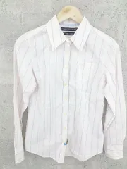 ◇ TOMMY HILFIGER トミーヒルフィガー  長袖 シャツ S ライトピンク  ホワイト ライトブルー レディース  【中古】 【1002798200869】