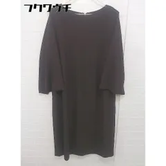 ◇ fredy emue フレディ エミュ バックジップ 七分袖 膝下丈 ワンピース サイズ38 ブラウン レディース  【中古】 【1107260015603】のサムネイル