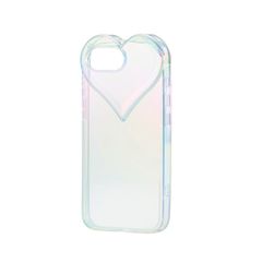【在庫セール】エレコム iPhone 16e ケース ソフト オーロラ ぷっくり ハート ワイヤレス充電対応 レンズ保護 ストラップホール付き ショルダーストラップシート付 クリアオーロラ PM-A25SUCHACR