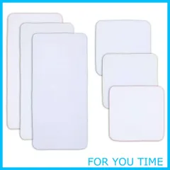 【特価】TSD 沐浴ガーゼ 沐浴布 ベビー ガーゼ 赤ちゃん がーぜハンカチ オーガニック 綿100% 6枚セット(沐浴布3枚＋ハンカチ3枚)