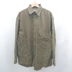 ◇ ⊇ UNIQLO ユニクロ ボタンダウン 長袖 シャツ サイズL イエロー パープル系 メンズ E  【1506110001528】