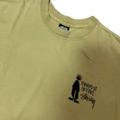 90s STUSSY シャドーマン Tシャツ Lサイズ 黒タグ ラスタ レゲエ MADE IN USA OLD オールドステューシー Vintage ヴィンテージ