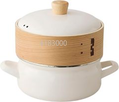 富士ホーロー せいろ付き ホーロー鍋 18cm ホワイト SER-18W.W　新品