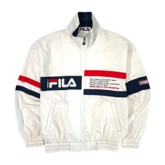 FILA フィラ ジップアップ ライトジャケット  M/ホワイト