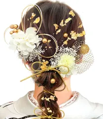 【全商品送料無料!!】振袖 着物 和装 袴 浴衣 七五三 ドライフラワー 卒業式 花 髪飾り 成人式 結婚式 【10色展開】 髪飾り20点セット [JZOON]