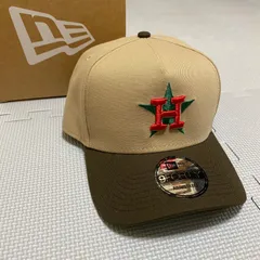 《NEWERA》ニューエラ　ヒューストン　アストロズ　2トーン　スナップバック　キャップ　ベージュ　ブラウン　つば裏　グリーン