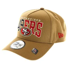 NEW ERA (ニューエラ) A-Frame NFL Champions ロゴ刺繍ベースボールキャップ ベージュ