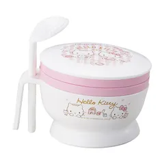 調理セット ハローキティ 離乳食 キャラクター 日本製 （ ベビーフード 調理 食器 6点 セット すり鉢 電子レンジ対応 食洗機対応 こし器 おろし器 蒸し器 マッシャースプーン ）