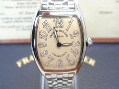 【極美品・国内正規品】FRANCK MULLER （フランク ミュラー ）トノーカーベックス　カサブランカ  1752QZCASA　ピンク文字盤　レディース腕時計 　箱・保証書他完備