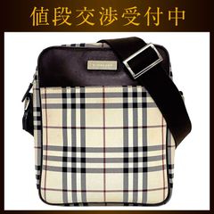 バーバリー ショルダーバッグ ベージュ ブラウン ノバチェック 美品