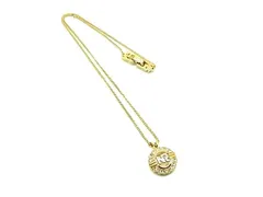 ■新品同様■ NINA RICCI ニナリッチラインストーン ネックレス ペンダント アクセサリー レディース ゴールド系×シルバー系 DJ4744