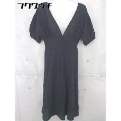 ◇ w closet ダブルクローゼット 半袖 ロング ワンピース サイズF ブラック レディース 【中古】 【1105140008271】のサムネイル