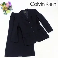 Calvin Klein カルバンクライン　セットアップ　ジャケット　ロングスカート スリットあり　ブラック　スーツ　卒業式　入学式　式典　セレモニー　冠婚葬祭　フォーマル