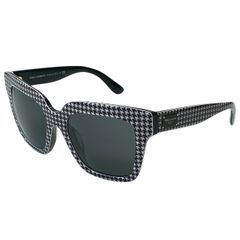 ドルチェ&ガッバーナ ドルガバ D&G DG4286-F 3079/87 サングラス アイウェア ハウンドトゥース スクエア ブラック ロゴ DOLCE&GABBANA
