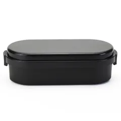 【人気商品】ドームL 保冷剤一体型 ランチボックス キャビアブラック GEL-COOL 0101-0174 三好製作所