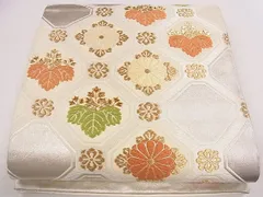平和屋着物◎六通柄袋帯　唐織　天井菊桐文　金銀糸　逸品　CAAG1897eg