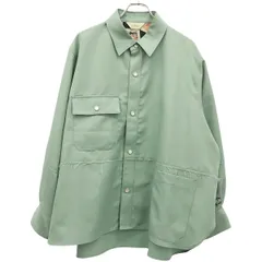 Jieda ジエダ 21SS CUT OFF OVER SHIRT カットオフオーバーシャツ Jie-21S-SH02 グリーン 1のサムネイル