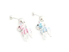 １８Gプリティホース 耳兼用ボディピアス ヘソピアス へそピアス 耳ピアス