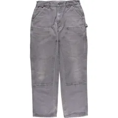 Carhartt オーバーオール　ダブルニー　　人気のグレー Carhartt オーバーオール ダブルニー 人気のグレー Carhartt