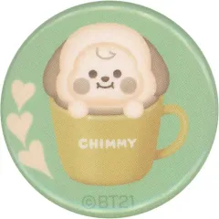 【中古】バッジ・ピンズ CHIMMY(ジミン) オリジナル缶バッジ 描き起こしイラスト 「BT21キャンペーン」 対象商品購入特典 第2弾