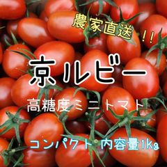 【京ルビー1kg】コンパクト 京都産 フルーツミニトマト