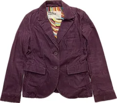 Paul Smith PINK ☆ テーラードジャケット コットン ピケ パープル レディース M 綺麗め 上品 大人カジュアル 人気 ポールスミス■S3436のサムネイル