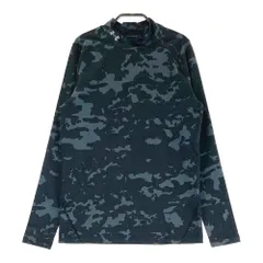 サイズ：SM UNDER ARMOUR アンダーアーマー 1373983 長袖ハイネックTシャツ カモフラ ブラック系 [240101531363] ゴルフウェア メンズ ストスト