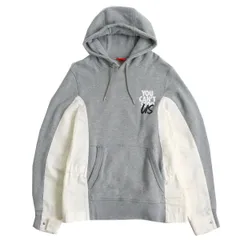 【ドンドン見直し】極美品△正規品 NIKE×sacai ナイキ×サカイ コラボ 2020年 20-0163S 異素材切替 フーデット パーカー グレー×白 1のサムネイル