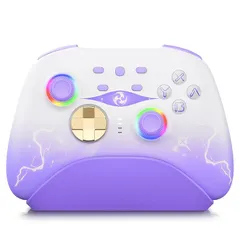 Mytrix Switch ホール コントローラー 無線 ホール効果スティック (ドリフトなし) スイッチ プロコン 背面ボタン付き マクロ機能 RGBライト 6軸ジャイロ PC用ゲームパッド Switch/Lite/有機ELモデル/PC/Steam/iO 1