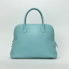 エルメス HERMES ボリードリラックス35 ボリードリラックス 35 ボリード35 バッグ トートバッグ エプソン ブルーアトール ブルー 青 シルバー金具 ヴォーエプソン