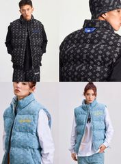 【SUPPLIER】MONOGRAM DENIM PUFFER VEST