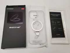 ★CASEKOO iPhone13ProMax 用 ケース 隠しスタンド 横縦両立 米軍MIL規格 耐衝撃 MagSafe対応 スマホケース  マットクリア