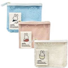 【1個】ミッフィー Miffy フラワーシリーズ ティッシュケース付き ポーチ EB424A EB424B EB424C クツワ 2025年4月 女の子 かわいい おしゃれ 文房具 小物入れ