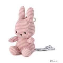 ミッフィーボントントイズ コーデュロイキーホルダーピンク10cmうさぎmiffy