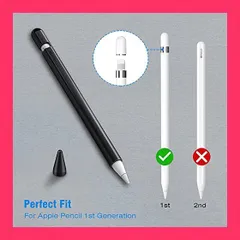【スタッフおすすめ！】Fintie for Apple Pencil 第1世代用シリコン保護ケース カバー グリップ Apple Pencil ホルダー 握りやすい 軽量 全面保護 紛失 落下防止 スリーブ ケース ペン先カバーとUSBケー