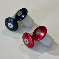 【Dxina / ディズナ】バンテージエンドキャップ ブラック＋レッド ２色セット【新品】