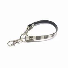 【str.L】長さオーダー可 持ち手 ストラップ 北欧柄 ストライプ グレー 受注生産 14日以内に発送