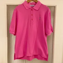イヴサンローラン◇YSL ロゴポロシャツ◇ピンク◇M トップス