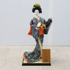 3F 【極希少】昭和レトロ 日本人形 雛人形 随身 右大臣 漆台座 金彩