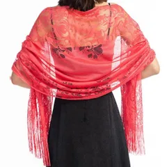 【最短発送】ITEMS] ストール レディース 薄手 大判 秋 [SHARE 冬 ショール マフラー レース 結婚式 お呼ばれ 二次会 パーティ 慶弔用 冷房対策