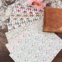 【デザペ】ダイヤモンドアリス　デザインペーパー　ハル×文具女子