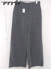 ◇ URBAN RESEARCH Sonny Label チェック ワイド パンツ サイズ38 ブラック系 レディース 【中古】 【1105200004434】