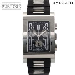 ブルガリ BVLGARI レッタンゴロ クロノグラフ RTC49S メンズ 腕時計 デイト ブラック クォーツ ウォッチ Rettangolo 90290764