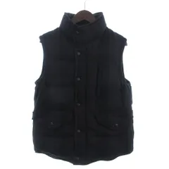 グリーンレーベルリラクシング ユナイテッドアローズ green label relaxing ダウンベスト チェック ハイネック 黒 ブラック M