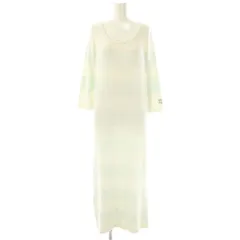 ジェラートピケ gelato pique ボーダーモコモコスムーズィーワンピース ルームウェア ロング F ホワイト ライトブルー /HK ■OS