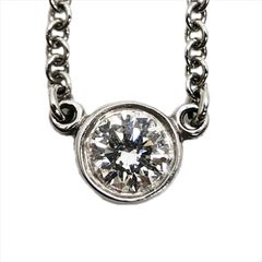 Tiffany&Co. ティファニー エルサ・ペレッティ バイザヤード シングル ダイヤモンド ペンダント ネックレス 60017936