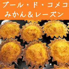 ブール・ド・コメコ　みかん＆レーズン（グルテンフリー＆ヴィーガン焼き菓子）【2個セット】※11/13までのご予約受付