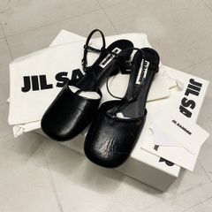 JIL SANDER　ジルサンダー　25SS　High Sandals　レザーサンダル　ブラック　size36 【中目黒R04】
