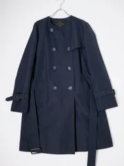 23区ニジュウサンク イタリアTIARE生地 メモリータッサー ノーカラートレンチコート【40】【LCTA79346】