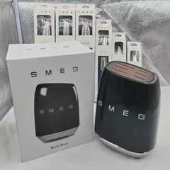 Amazon | SMEGステンレススチールナイフブロックセット。 | SMEG